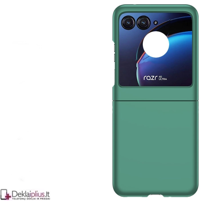 Plastikinis ploniausias dėklas - žalias (Motorola Razr 50) Plastikinis ploniausias dėklas - žalias (Motorola Razr 50)